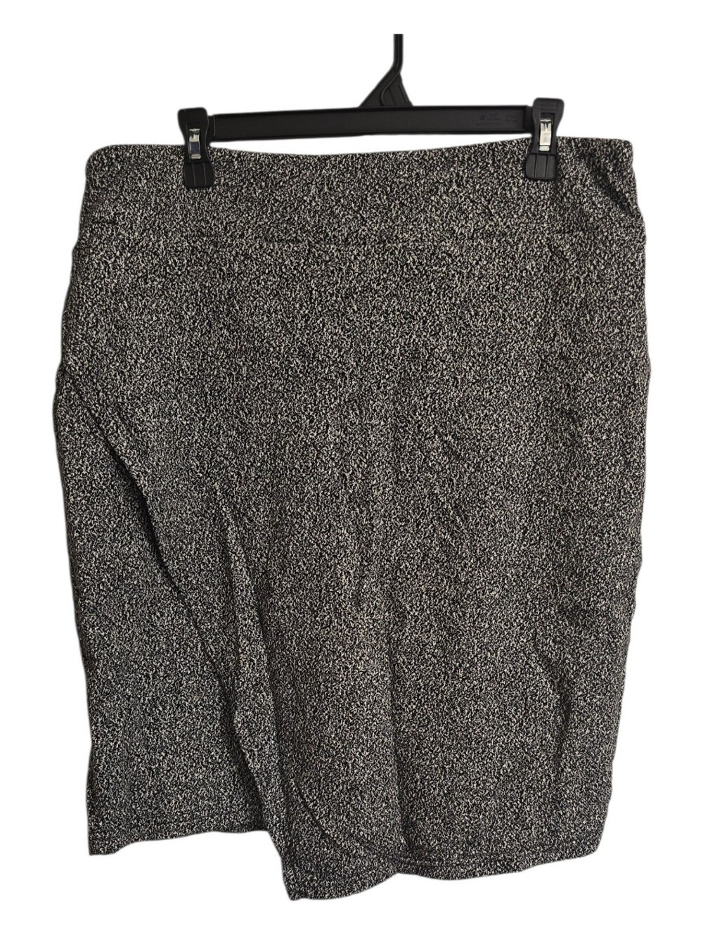 14th & Union Black White Speckled Faux Wrap Knit Y2K Mini Skirt XL